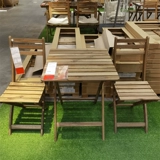 Ikea Onemic Poicking Ahhon Shimu Деревянный стол складной стол с балконом Стол Стол Стол столик журнальный столик на открытом воздухе и стульях