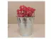 Xô sắt nhỏ tin tưởng máy tính để bàn mọng nước chậu hoa khô bình cát đồ chơi xô cát - Vase / Bồn hoa & Kệ chậu chữ nhật trồng cây Vase / Bồn hoa & Kệ