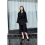 Áo khoác cashmere mới nữ cao cấp hai mặt ngắn thời trang nữ len dày trên đầu gối áo len phiên bản Hàn Quốc - Áo Hàn Quốc áo dạ nữ hàn quốc