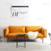 Khác da Scandinavian sofa da bò đầy đủ da sofa da hiện đại nhỏ gọn kết hợp ba chữ số - Ghế sô pha sofa mini cho nhà nhỏ Ghế sô pha