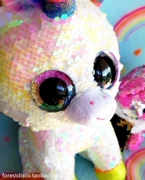 Unicorn búp bê sequin đồ chơi giường xe búp bê dễ thương cô gái trái tim long lanh búp bê cô gái quà tặng - Đồ chơi mềm