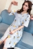 Đồ ngủ của Phụ Nữ Mùa Hè Hàn Quốc Sinh Viên Tươi Ngắn Tay Áo Bông Dễ Thương Kimono Đồ Ngủ của Phụ Nữ Home Dịch Vụ Nightdress Áo Ngủ Night Robe