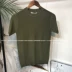 Mùa xuân và mùa hè mới Slim nam ngắn tay đan stereo băng lụa vòng cổ T-Shirt nửa tay áo đầu màu rắn t-shirt