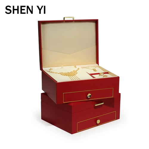 SHENYI Модная коробочка для хранения, ожерелье, кольцо, аксессуар, коробка для хранения, упаковка, подарочная коробка, китайский стиль, легкий роскошный стиль