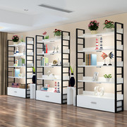 Tủ trưng bày tủ trưng bày tủ có ngăn kéo làm móng tay tủ sàn Châu Âu hiện đại tối giản kệ cửa hàng giày