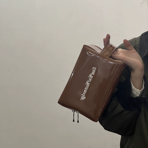 Портативная квадратная вместительная и большая косметичка, сумка-органайзер