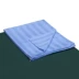 Bông lửa sọc màu xanh ánh sáng màu xanh quân sự quilt cover ba bộ tấm áo ký túc xá sinh viên giường đơn ánh sáng màu xanh Quilt Covers
