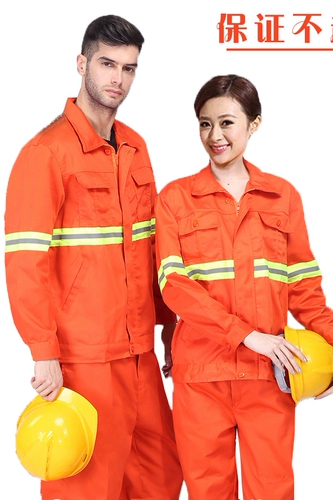 Осенний оранжевый светоотражающий дорожный комбинезон, лонгслив, делается под заказ