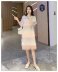 Váy bà bầu mùa hè 2019 mới thời trang ve áo màu váy dài đầm nữ - Áo thai sản Áo thai sản