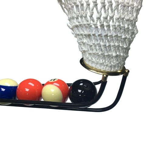 Бильярд, сетчатая сумка, настольный комплект с рельсами