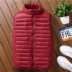 Mùa thu đông nam mới xuống áo vest cotton nam và nữ nhẹ và mỏng mẫu đôi vest cỡ lớn áo không tay dày áo trẻ trung áo khoác lông Áo vest cotton