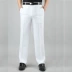 Linen nam quần nam mùa hè phần mỏng trung niên lỏng kinh doanh miễn phí hot kích thước lớn cao eo phù hợp với mùa hè daddy quần Suit phù hợp