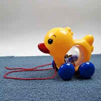 B.Duck, детская игрушка со шнуром с животными для новорожденных для ползания Монтессори для детского сада, учебные пособия, раннее развитие