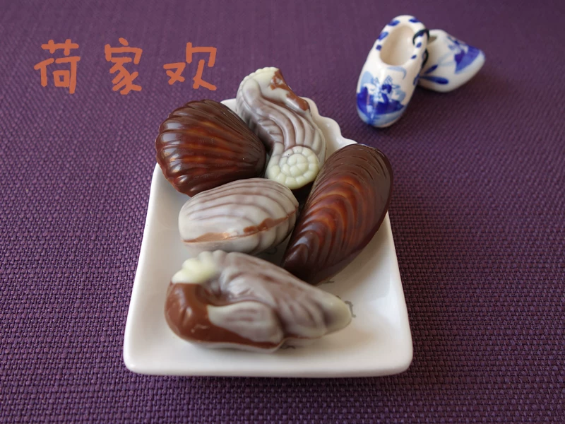 [比利时原装 Delices Seashell Chocolate 经典贝壳巧克力礼盒250g]