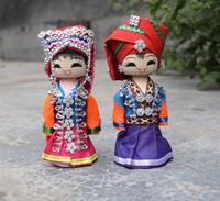 Этническая кукла ручной работы для влюбленных, деревянное украшение в помещении, голова куклы, марионетка, этнический стиль, подарок на день рождения