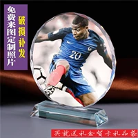 Đội bóng Pháp Paris Saint-Germain lưu niệm bóng đá Quà tặng mô hình búp bê pha lê Mbabe - Bóng đá quần áo bóng đá trẻ em 1 tuổi	