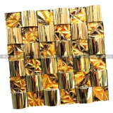 Металлическая самоклеющаяся мозаика из нержавеющей стали, головоломка на стену