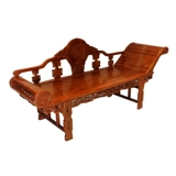 Mahogan наложная кровать африканская деревянная кровать -стул на наложке наложни