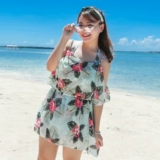 Купальник, комплект, большой размер, 3 предмета, свободный крой, по фигуре