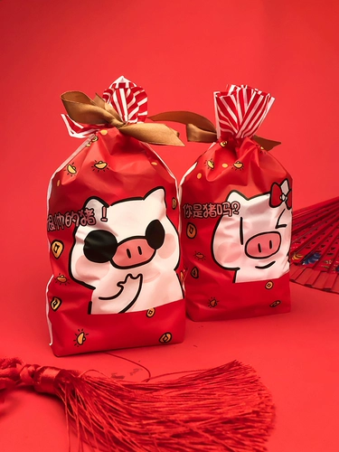 Рождественская портативная упаковка, мешочек, со снежинками