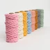 ins color 5mm tapestry string Macrame len dệt tay màu thủ công Hướng dẫn tự làm nguyên liệu sợi cotton lanh sợi bông - Công cụ & vật liệu may DIY