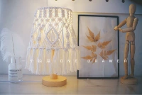 Скандинавская брендовая плетеная настольная лампа, набор материалов, «сделай сам», стиль бохо, подарок на день рождения