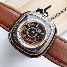 Швейцарские наручные часы sevenfriday七个星期五瑞士手表男方形大表盘自动机械表男表t2/02