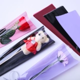 Матовая упаковка на день Святого Валентина, сумка, цветочный магазин, полупрозрачная растушевка