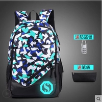 Синий и белый бумажный крана+пакет с ручкой+анти -плетение замок