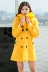 SSY mùa thu và mùa đông phiên bản Hàn Quốc mới của xu hướng áo khoác mỏng dành cho nữ trong phần dài của chiếc áo len lông cừu cổ rộng 6001 - Áo khoác dài