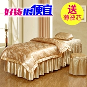 Beauty Beauty bedspread bông denim bedspread vẻ đẹp massage salon bông là bông - Trang bị tấm