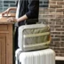 Túi lưu trữ du lịch túi xách vai nam giới và phụ nữ công suất lớn túi lưu trữ hành lý không thấm nước tay áo trường hợp xe đẩy du lịch ngắn