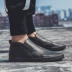 Giày cao cổ nam cao cấp Phiên bản Hàn Quốc của một đôi giày nam giày lười giày hoang dã Giày đen cho nam giày cao cổ nam thể thao Giay cao
