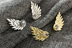Phổ biến mới thiên thần cánh trâm trâm tinh tế rhinestone áo cổ áo kim unisex phù hợp với pin hoa cài áo Trâm cài