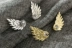 Phổ biến mới thiên thần cánh trâm trâm tinh tế rhinestone áo cổ áo kim unisex phù hợp với pin