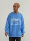 Звездные буквы Lazy Wind Sweater (светло -голубой)
