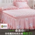 Công chúa Hàn Quốc bông giường váy dày Hàn Quốc phong cách mùa hè bông ren giường trampoline bao gồm nhóm lá sen bên Sims