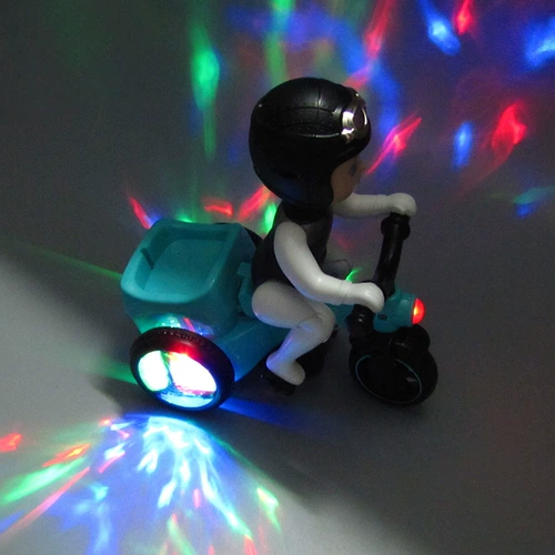 Электрическая игрушка, музыкальный легкий мультяшный трехколесный велосипед, универсальный самосвал для мальчиков, популярно в интернете, подарок на день рождения