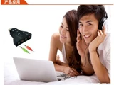 RAIVE -FREE Внешнее соединение USB Sound Card Ноутбук для наушников -конвертер компьютер Независимая внешняя звуковая карта.