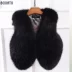 Phiên bản tiếng Hàn mới của vest giả lông thú hoang dã đoạn ngắn nữ lông thú cáo cáo lông thỏ lông vest vest