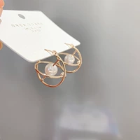Модные трендовые маленькие серьги из жемчуга, 2 шт, европейский стиль, простой и элегантный дизайн, в корейском стиле