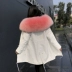 2018 tiệc mới để khắc phục nữ cáo lông thỏ lót lông pike có thể tháo rời áo khoác lông dài nữ áo choàng lông ngắn Faux Fur