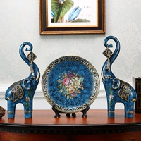 Креативное украшение для влюбленных для гостиной, европейский стиль, слон, подарок на день рождения