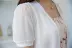 Voan nhỏ khăn choàng vest nữ mùa hè hoang dã cộng với phân bón xl áo chiếc áo đan len Hàn Quốc áo ngắn mỏng