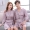 Áo ngủ mùa xuân và mùa thu Các cặp vợ chồng Áo choàng tắm Ice Silk Pyjama Đàn ông và Phụ nữ Áo ngủ lụa Đàn ông dài tay Áo choàng tắm váy ngủ nam 