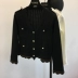 2018 mùa thu mới Han Fan tính khí màu đen và trắng dụng cụ sóng hem phần ngắn của lỗ lỗ đan áo khoác cardigan áo kiểu nữ đẹp Áo khoác ngắn