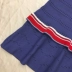 2018 mùa hè mới lá sen tay áo ngắn tay áo xếp li sọc váy cầu vồng đan màu phù hợp với thư một từ ăn mặc
