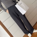Innerpure | Four Seasons Classic Stroke Ant -wrinke High -High -waisted Probence Plizable Lize -Leg штаны 4250