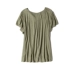 Mùa hè mới T-Shirt V-Cổ Jacquard áo thun top nữ đa màu lỏng mỏng lá sen tay áo đáy áo Eb9 Áo phông