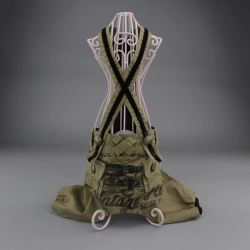 ПЭТ двуногие весенняя и летняя одежда Тедди Бишон Медведь VIP Shelari хлопковые собаки с короткими рукавами вымытые джинсовые штаны